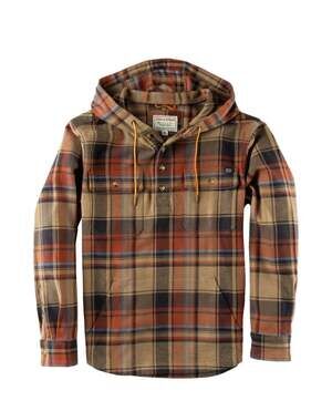 Field & Stream Raghorn Flannel Hoodie Size L Sam's Plaid